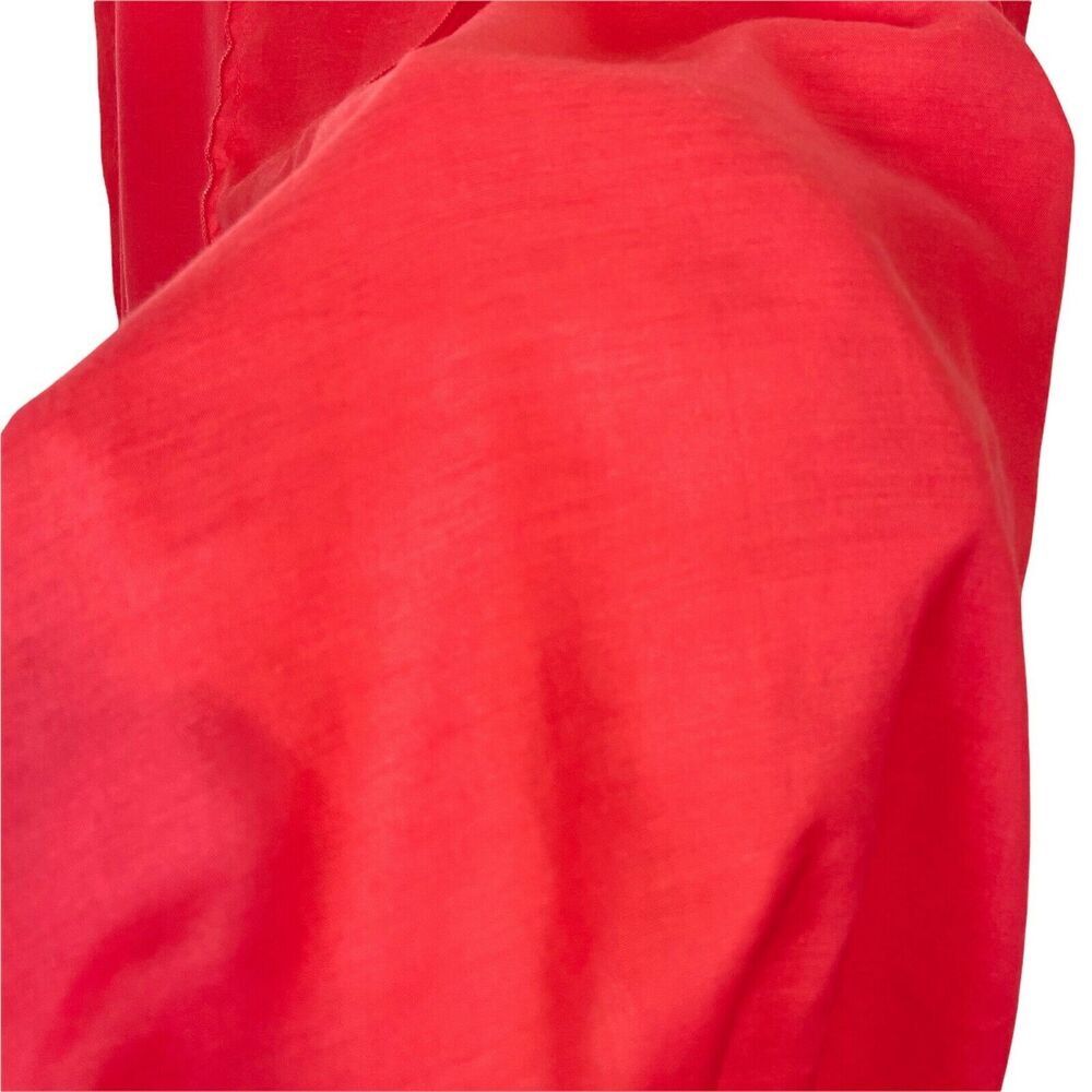 Dimri Full Skirt Womens Coral Raw Edge Semi Sheer Tie Waist Size Medium - Picture 3 of 15